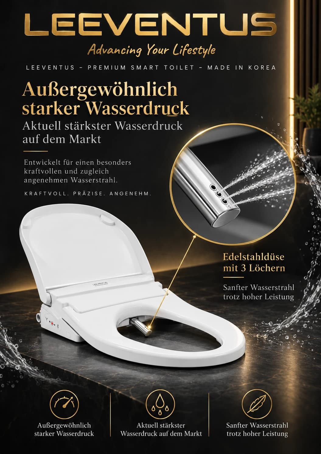 A850R — Kräftiger Wasserdruck