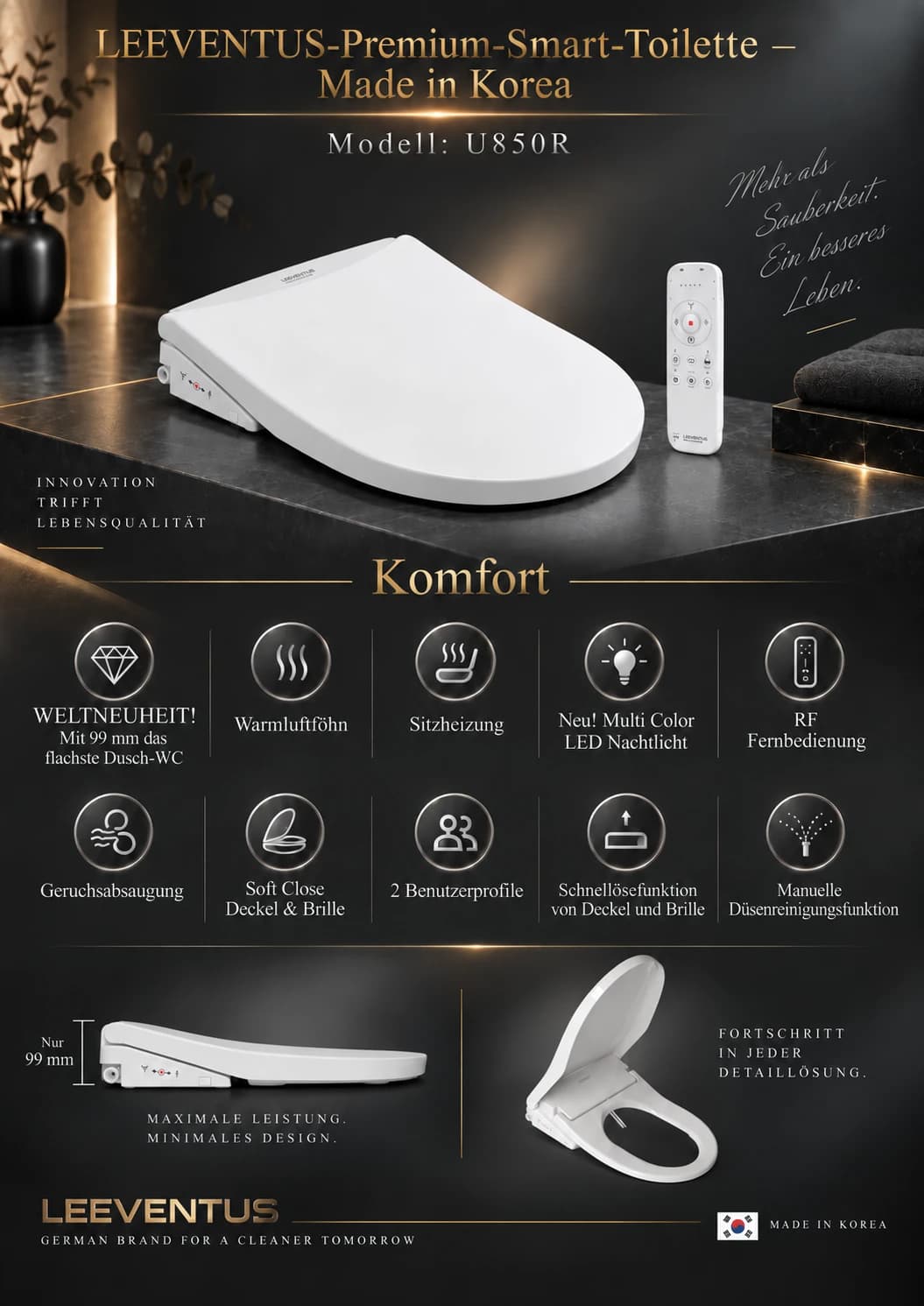 U850R — Komfort